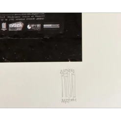 RAVO MATTONI Andrea - Lithographie "Le MUR" 50x70cm - 2024