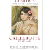 RENOIR Auguste - Lithographie "Exposition Caillebotte et ses amis" 72x45cm - 1965