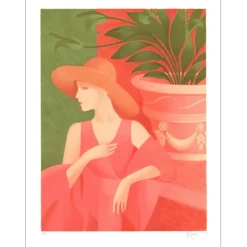 RETIVAT Annie - Lithographie originale "Florence" 61x45cm