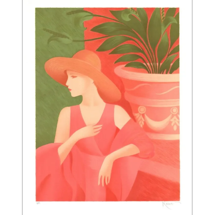 RETIVAT Annie - Lithographie originale "Florence" 61x45cm