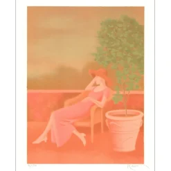 RETIVAT Annie - Lithographie originale "Farniente" 61x45cm
