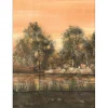 RIVERA Antonio - Lithographie originale "Bord de rivière" 75x53cm