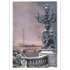 RIVERA Antonio - Lithographie originale "Paris sous la neige" 75x54cm