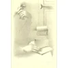 ROHNER Georges - Lithographie originale "Le lecteur" 51x33cm