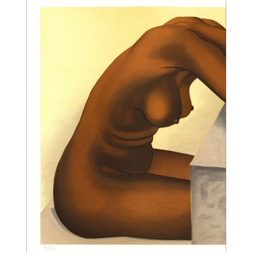 ROHNER Georges - ROHNER Georges Lithographie originale "Femme nue" 56x67cm
