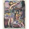 ROUAULT Georges - Héliogravure "Danseuses" 42x33cm - 1943