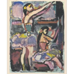 ROUAULT Georges - Héliogravure "Danseuses" 42x33cm - 1943
