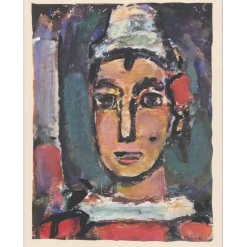 ROUAULT Georges - Héliogravure "Gentil Bernard" 42x33cm - 1943