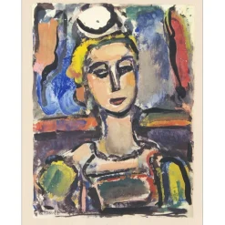 ROUAULT Georges - Héliogravure "La Roussalka" 42x33cm - 1943