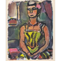 ROUAULT Georges - Héliogravure "Madame Yxe" 42x33cm - 1943