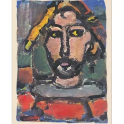 ROUAULT Georges - Héliogravure "Quiquengrogne" 42x33cm - 1943