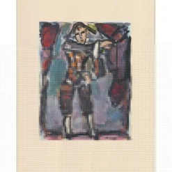 ROUAULT Georges - Héliogravure "Arlequin" 42x33cm - 1943