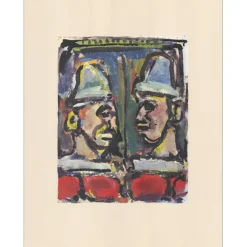 ROUAULT Georges - Héliogravure "Les jeux anciens" 42x33cm - 1943