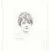 ROYER Henri-Paul - Dessin original au crayon "Portait de femme" 20x17 cm