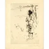 ROYER Henri-Paul - Gravure originale "Jeune fille" 36x28cm - 1er état 2/2