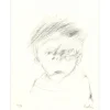 RUSTIN Jean - Lithographie "Portrait de jeune homme" 21x16cm - 1998