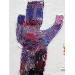 SAAM Jérôme - Dessin original à l'acrylique sur papier "Le supporter" 29x21cm