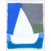 SAAM Jérôme - Dessin original au pastel sur papier "Bateau à Valencia" 28x21cm