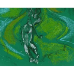 SALMON Michèle - Dessin Original "Le golfeur" 32x24cm