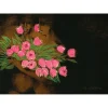 SALMON Michèle - Lithographie rehaussée "Femmes aux tulipes" 37x52cm