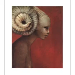 SALMON Michèle - Sérigraphie "La femme bélier" 65x50cm
