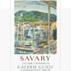 SAVARY Robert - Lithographie "Exposition Galerie Guiot, Paris" 73x49cm - 1976