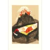 SCHIELE Egon - Lithographie "Fille rousse aux jambes écartées, 1910" 50x32cm