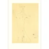 SCHIELE Egon - Lithographie "Homme nu, debout, 1912" 50x32cm