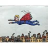 SEGUI Antonio - Aquagravure originale "Super Héros" 54x75cm