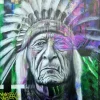 SENK Malcolm - Peinture originale - "Tribal Soul 2" 60x60cm - 2024