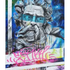 SENK Malcolm - Peinture originale - "God Of Sky" 50x40cm - 2024