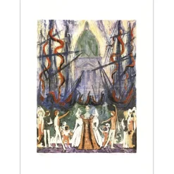 SHENKER Ilya - Sérigraphie "Ballet à Venise 07" 70x50cm - Numérotée et signée au crayon