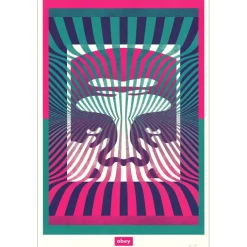 SHEPARD FAIREY (OBEY) - Sérigraphie "OP ART" 91x61cm
