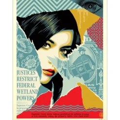 SHEPARD FAIREY (OBEY) - Sérigraphie "Wetland Powers" 61x46cm