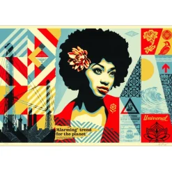 SHEPARD FAIREY (OBEY) - Sérigraphie "SWAN SONG" 61x91cm - 2023