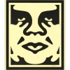 SHEPARD FAIREY (OBEY) - Sérigraphie "The Giant Cream A" 73x61cm - 2017