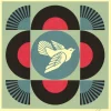 SHEPARD FAIREY (OBEY) - Sérigraphie "Colombe Géométrique noir" 61x61cm