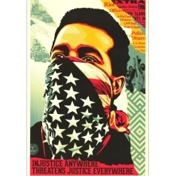 SHEPARD FAIREY (OBEY) - Sérigraphie "AMERICAN RAGE" 91x61cm