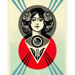 SHEPARD FAIREY (OBEY) - Sérigraphie "THIRD EYE OPEN HOLIDAY" 61x46cm - 2024