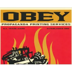 SHEPARD FAIREY (OBEY) - Sérigraphie "PRINT AND DESTROY" 91x61cm
