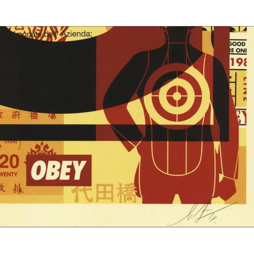 SHEPARD FAIREY (OBEY) - Sérigraphie "FACE COLLAGE 02" 61x45cm