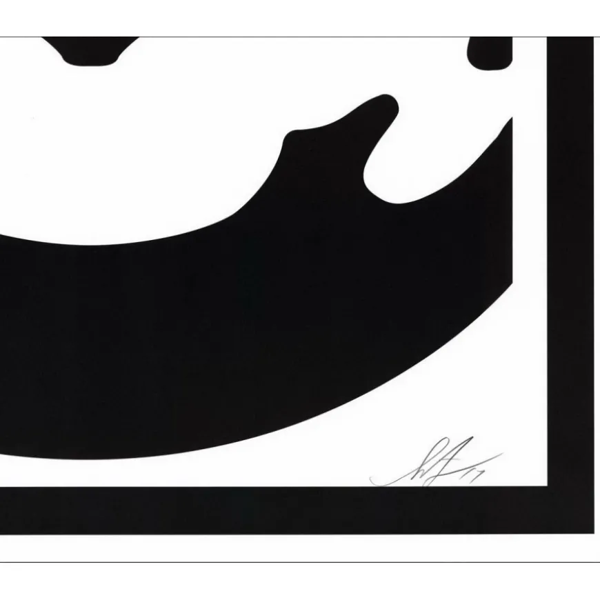 SHEPARD FAIREY (OBEY) - Sérigraphie "FACE WHITE 01" 76x63cm
