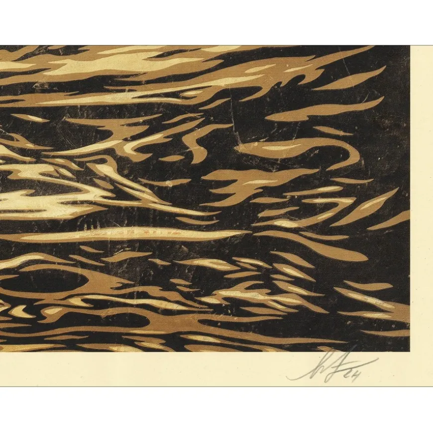 SHEPARD FAIREY (OBEY) - Sérigraphie "DARK WAVE" 61x91cm