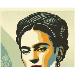 SHEPARD FAIREY (OBEY) - Sérigraphie "THE WOMAN WHO DEFEATED PAIN (FRIDA KAHLO) " 91x61cm