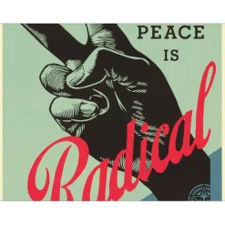 SHEPARD FAIREY (OBEY) - Sérigraphie "RADICAL PEACE" 91x61cm
