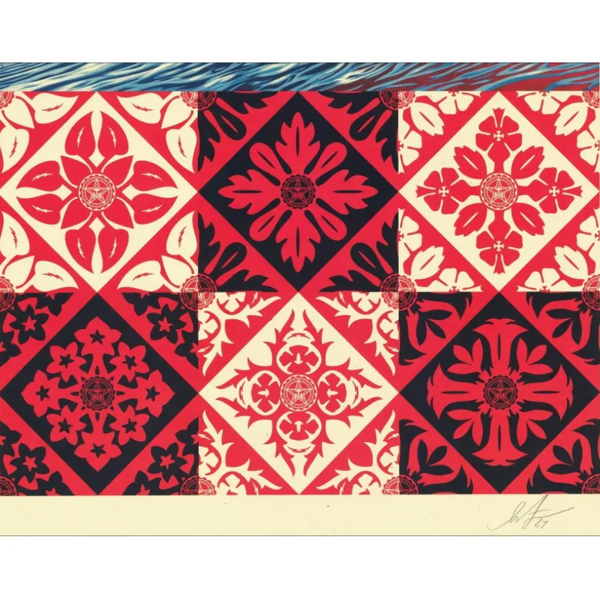 SHEPARD FAIREY (OBEY) - Sérigraphie "WAVE OF DISTRESS" 91x61cm