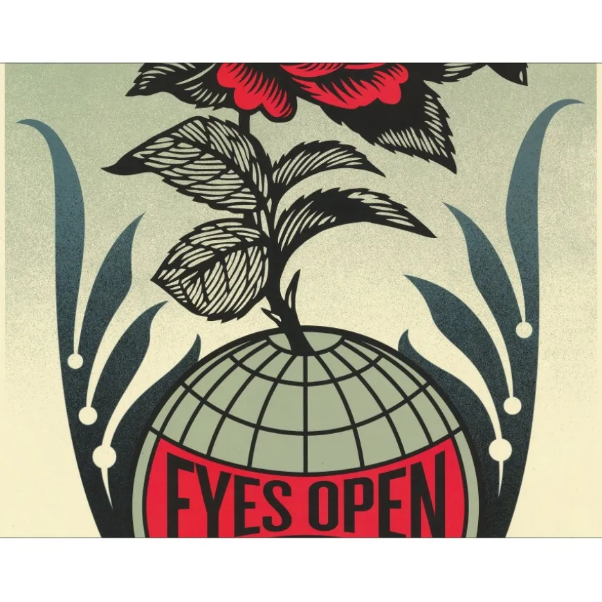 SHEPARD FAIREY (OBEY) - Sérigraphie "EYES OPEN" 91x61cm