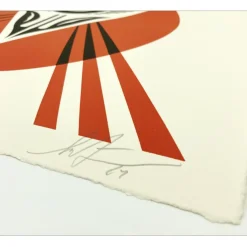 SHEPARD FAIREY (OBEY) - Sérigraphie "THIRD EYE OPEN - LETTERPRESS" 52x39cm - 2024