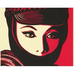 SHEPARD FAIREY (OBEY) - Sérigraphie "Mujer Fatale" 91x61cm