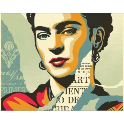 SHEPARD FAIREY (OBEY) - Sérigraphie "THE WOMAN WHO DEFEATED PAIN (FRIDA KAHLO) " 91x61cm